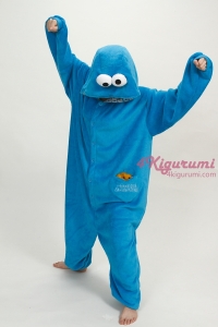 Adult Animal Onesie Sesame Street Cookie Monster Kigurumi Pajamas